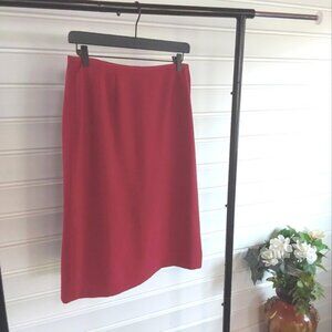 Elegant Red Women's Skirt By Preston & York Size 10